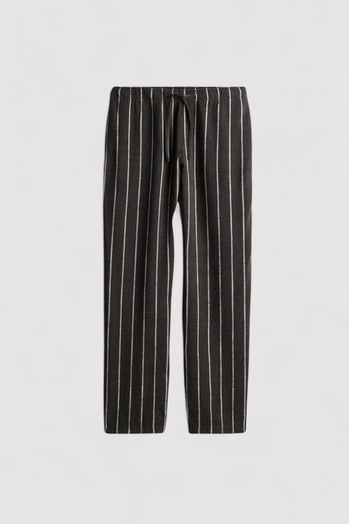 Ancien | Men's Old Money Breathable Solid Drawstring Linen Pants afbeelding 5