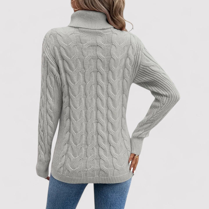 Ancien | Women's Warm Knitted Turtleneck Sweater afbeelding 12
