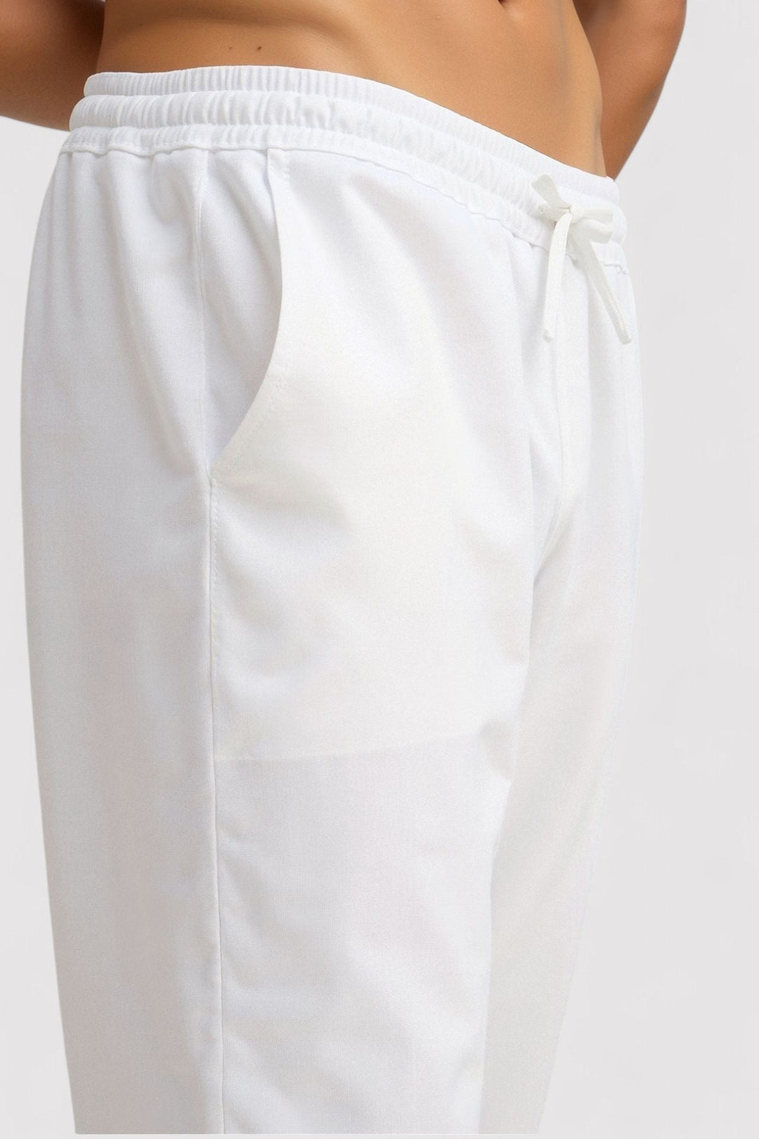 Ancien | Men's Old Money Cotton & Linen Blend Drawstring Pants afbeelding 8