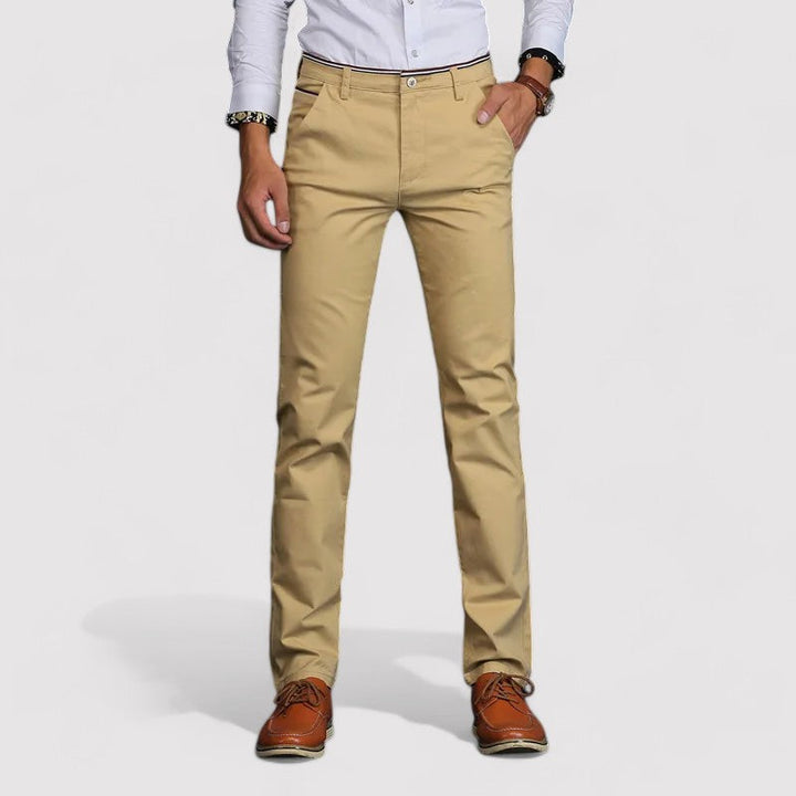 Ancien | Cotton Stylish Business Plain Trousers afbeelding 6