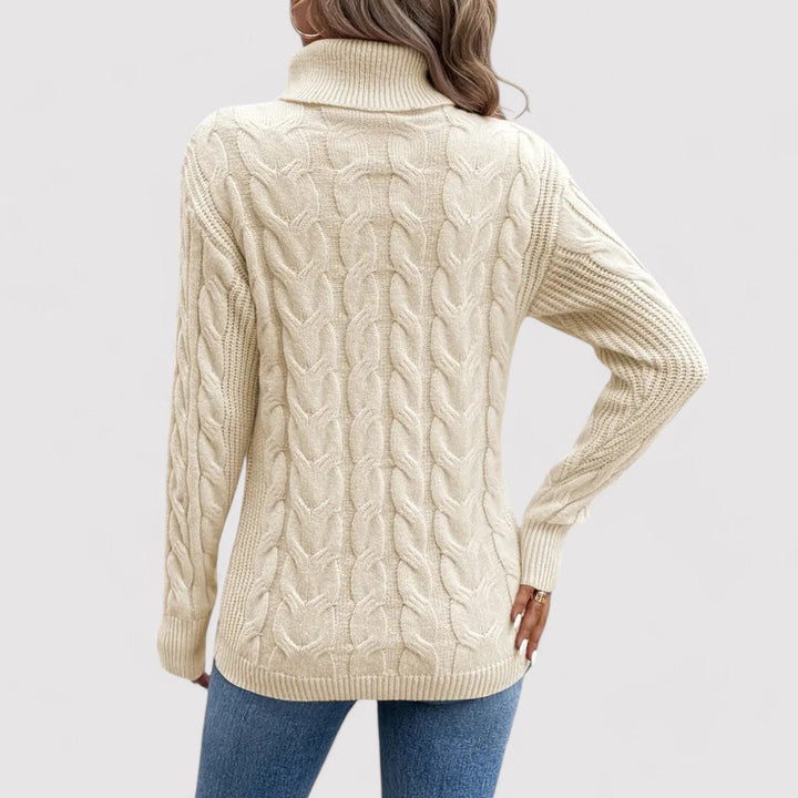 Ancien | Women's Warm Knitted Turtleneck Sweater afbeelding 14