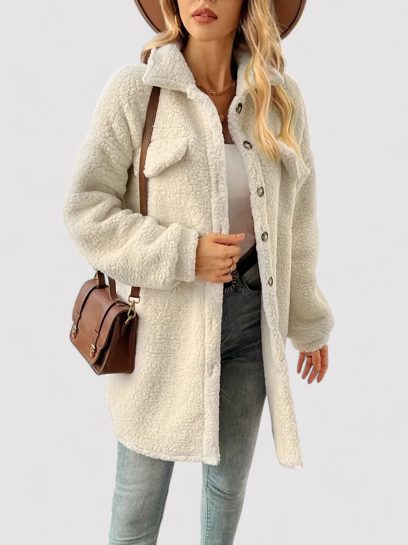Ancien | Apricot Teddy Fleece Jacket afbeelding 4