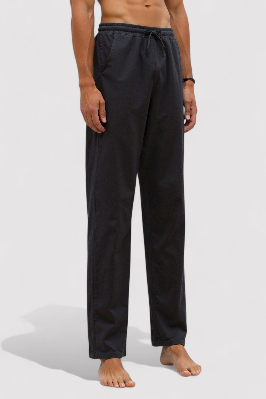 Ancien | Men's Old Money Cotton & Linen Blend Drawstring Pants afbeelding 12
