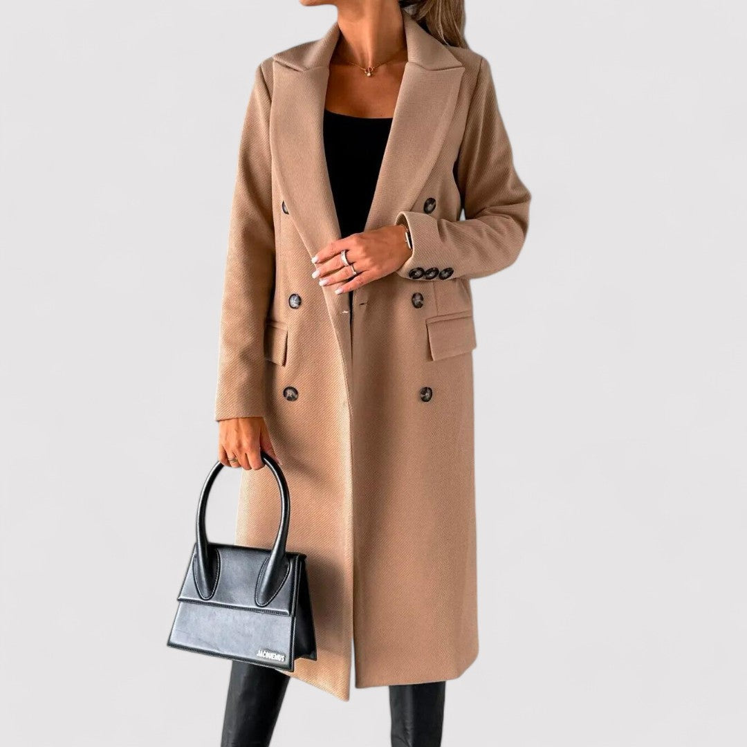 Ancien | Retro Warm Wool Coat for Women afbeelding 1
