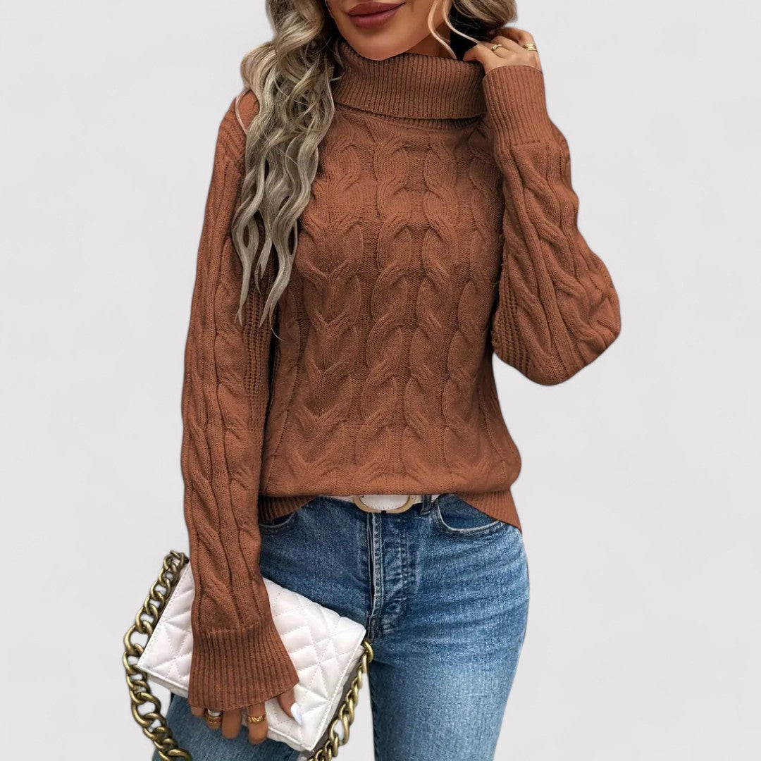 Ancien | Women's Warm Knitted Turtleneck Sweater afbeelding 9