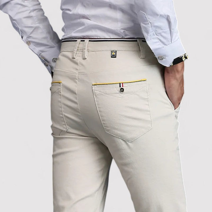 Ancien | Cotton Stylish Business Plain Trousers afbeelding 2