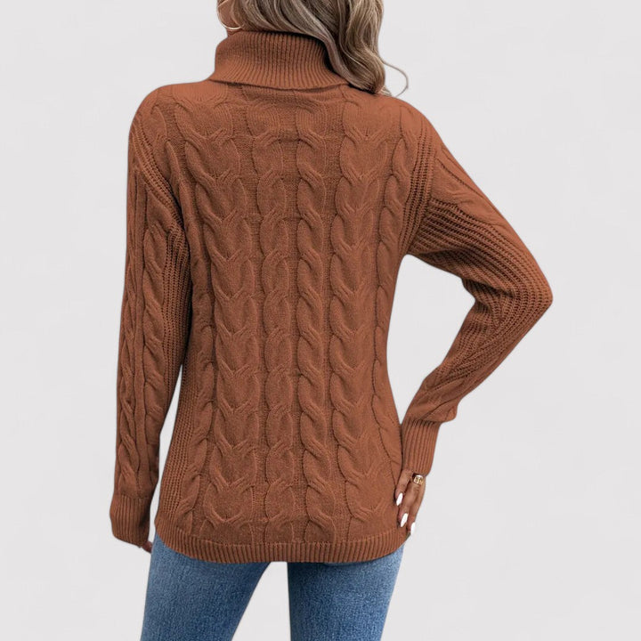 Ancien | Women's Warm Knitted Turtleneck Sweater afbeelding 10