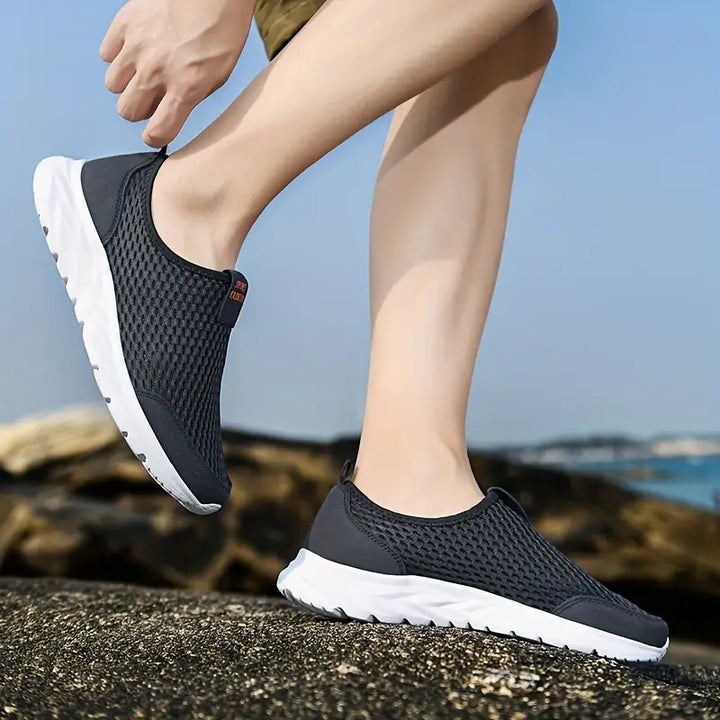 Miles | Men's breathable and lightweight casual mesh slip-on walking shoes