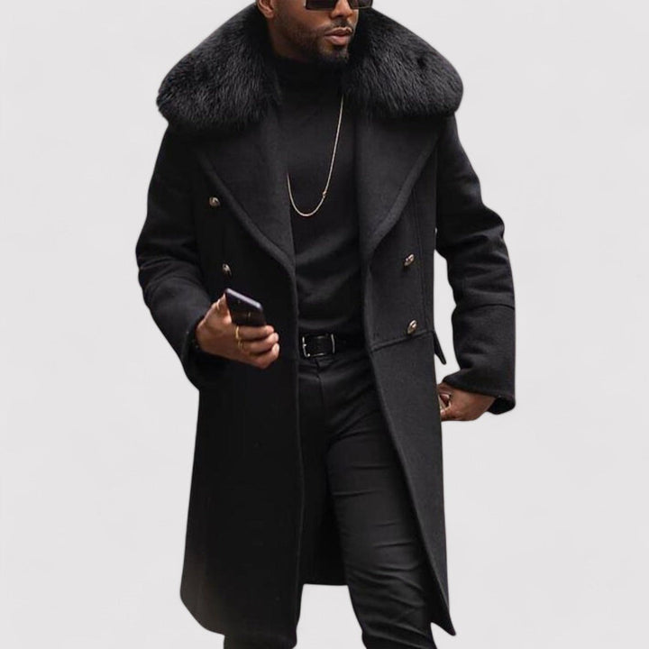 Ancien | Warm Men's Long Winter Coat afbeelding 1