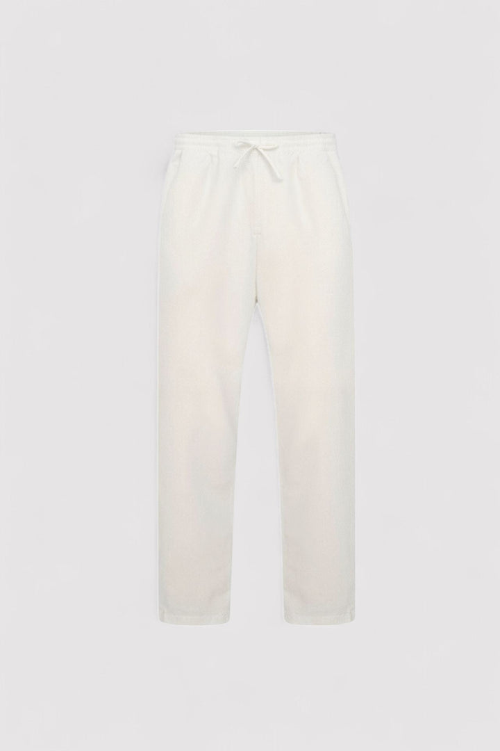 Ancien | Men's Old Money Cotton & Linen Blend Drawstring Pants afbeelding 14