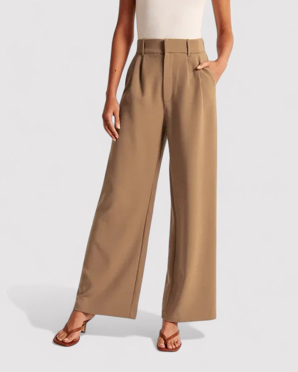 Ancien | Women's High-Waisted Flared Trousers afbeelding 1