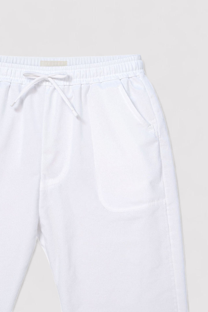 Ancien | Men's Old Money Cotton & Linen Blend Drawstring Pants afbeelding 10