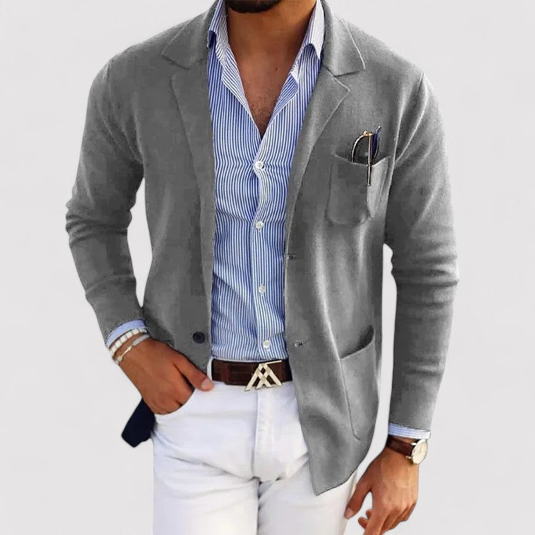 Ancien | Stylish Men's Blazer with Casual Button Pockets and Lapel Collar afbeelding 3