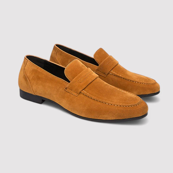 Ancien | Old Money Suede Penny Loafers afbeelding 7