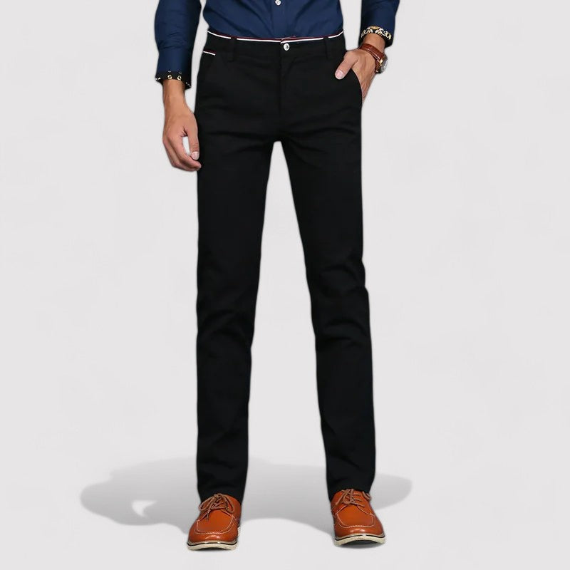 Ancien | Cotton Stylish Business Plain Trousers afbeelding 5