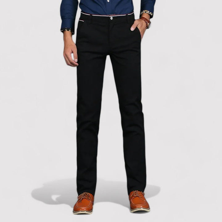 Ancien | Cotton Stylish Business Plain Trousers afbeelding 5