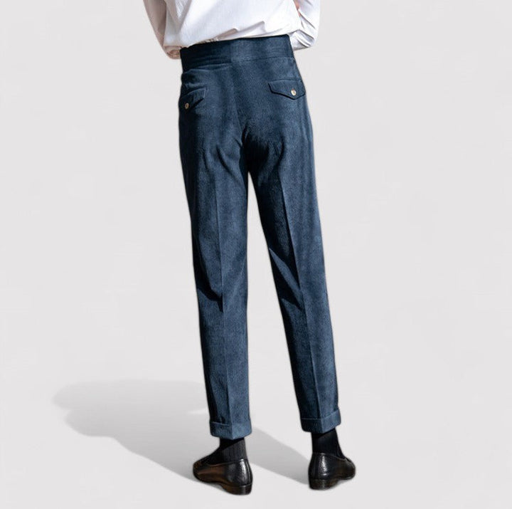 Ancien | Men's Corduroy Pleated Trousers afbeelding 6