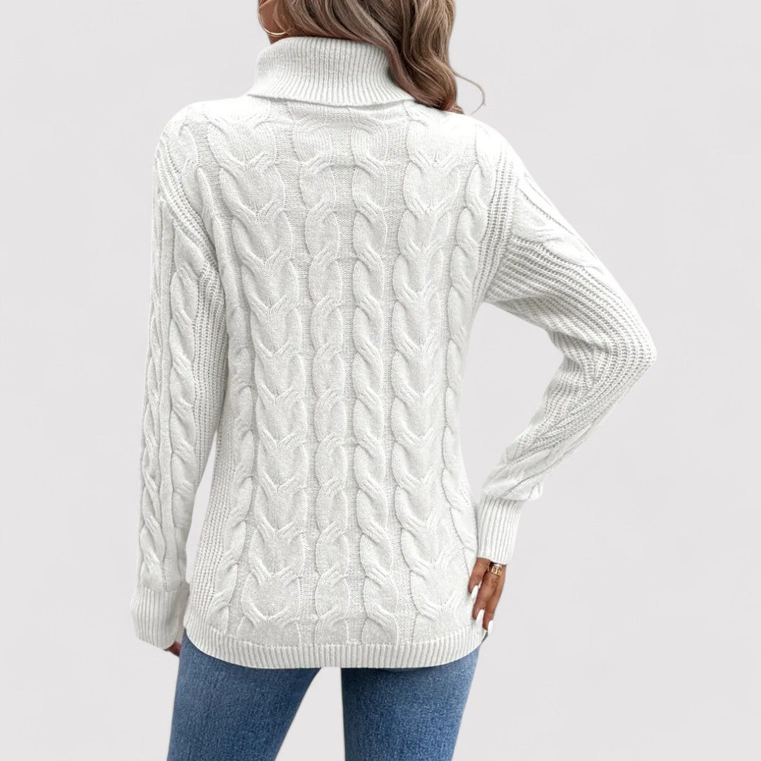 Ancien | Women's Warm Knitted Turtleneck Sweater afbeelding 6