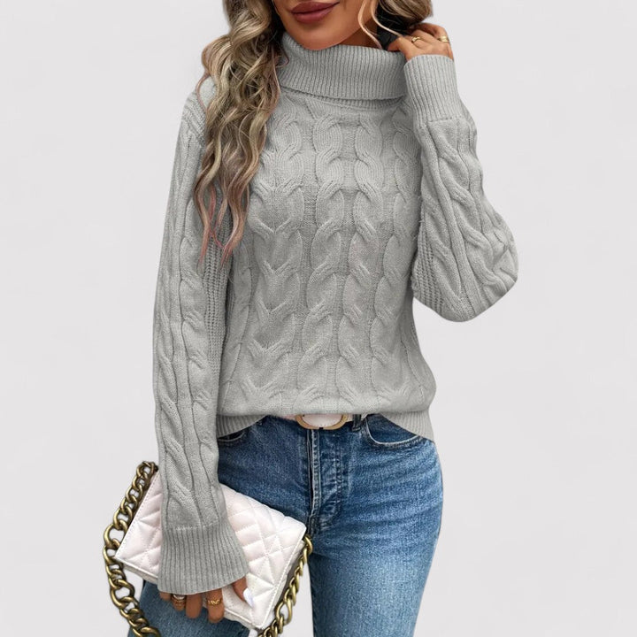 Ancien | Women's Warm Knitted Turtleneck Sweater afbeelding 11