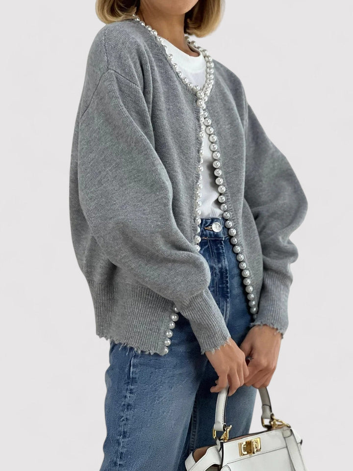 Ancien | Luxurious Women's Pearl Cardigan afbeelding 2