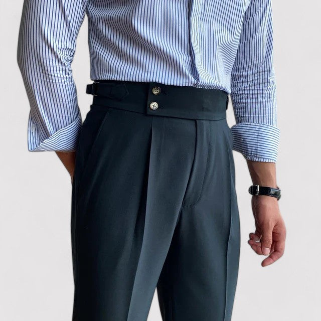 Ancien | Men's Portofino Pleated Trousers afbeelding 2