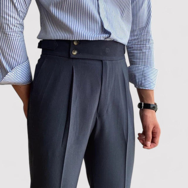 Ancien | Men's Portofino Pleated Trousers afbeelding 10