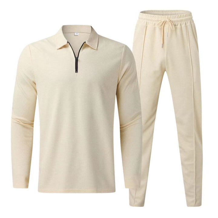 Liam | Stylish long-sleeve men's polo and comfortable sweatpants set