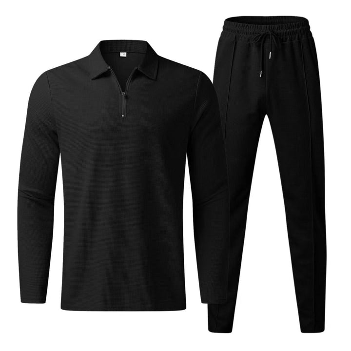 Liam | Stylish long-sleeve men's polo and comfortable sweatpants set