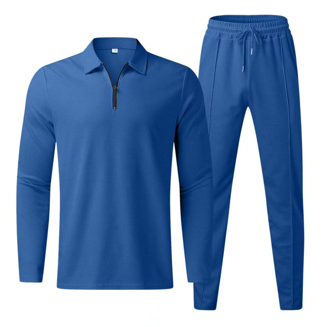 Liam | Stylish long-sleeve men's polo and comfortable sweatpants set