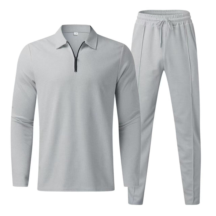 Liam | Stylish long-sleeve men's polo and comfortable sweatpants set