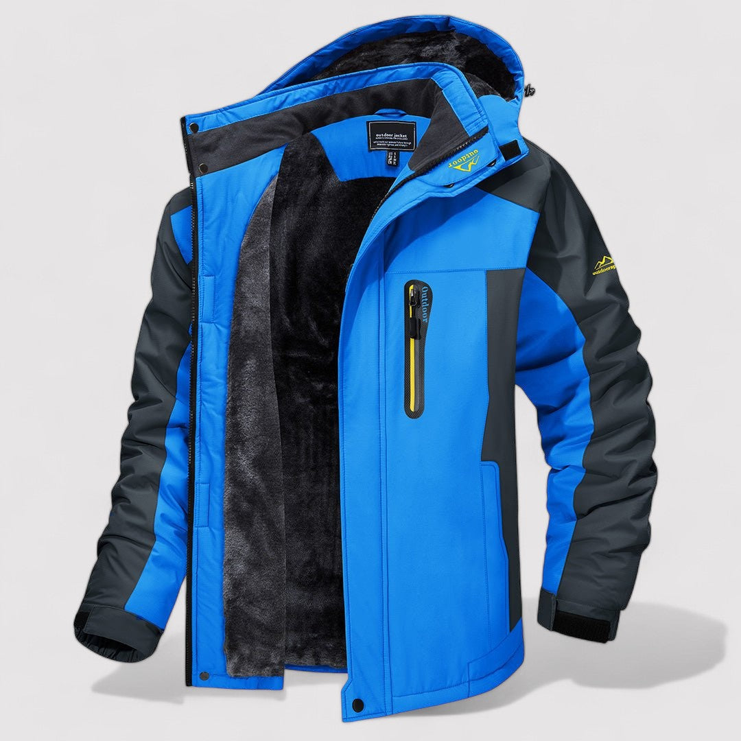 Ancien | Men's Thick Fleece-lined Waterproof Winter Jacket afbeelding 1