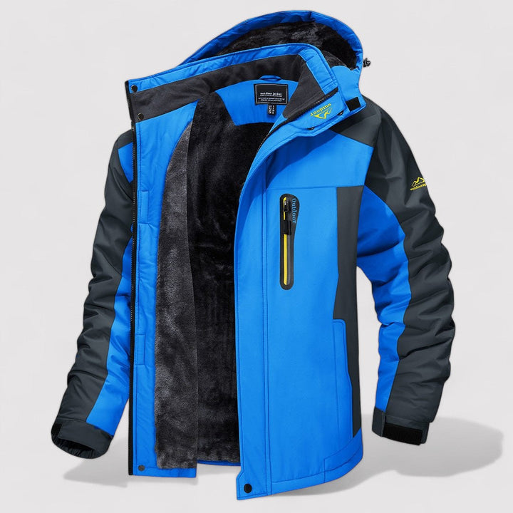 Ancien | Men's Thick Fleece-lined Waterproof Winter Jacket afbeelding 1