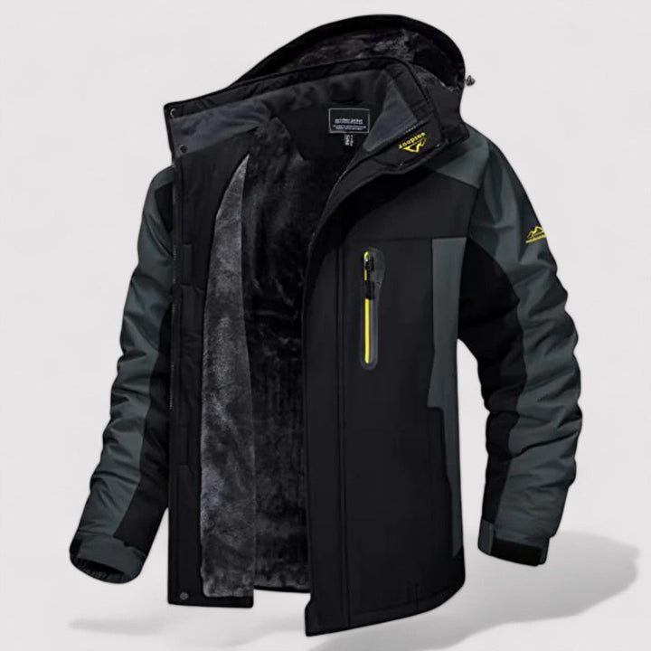 Ancien | Men's Thick Fleece-lined Waterproof Winter Jacket afbeelding 6