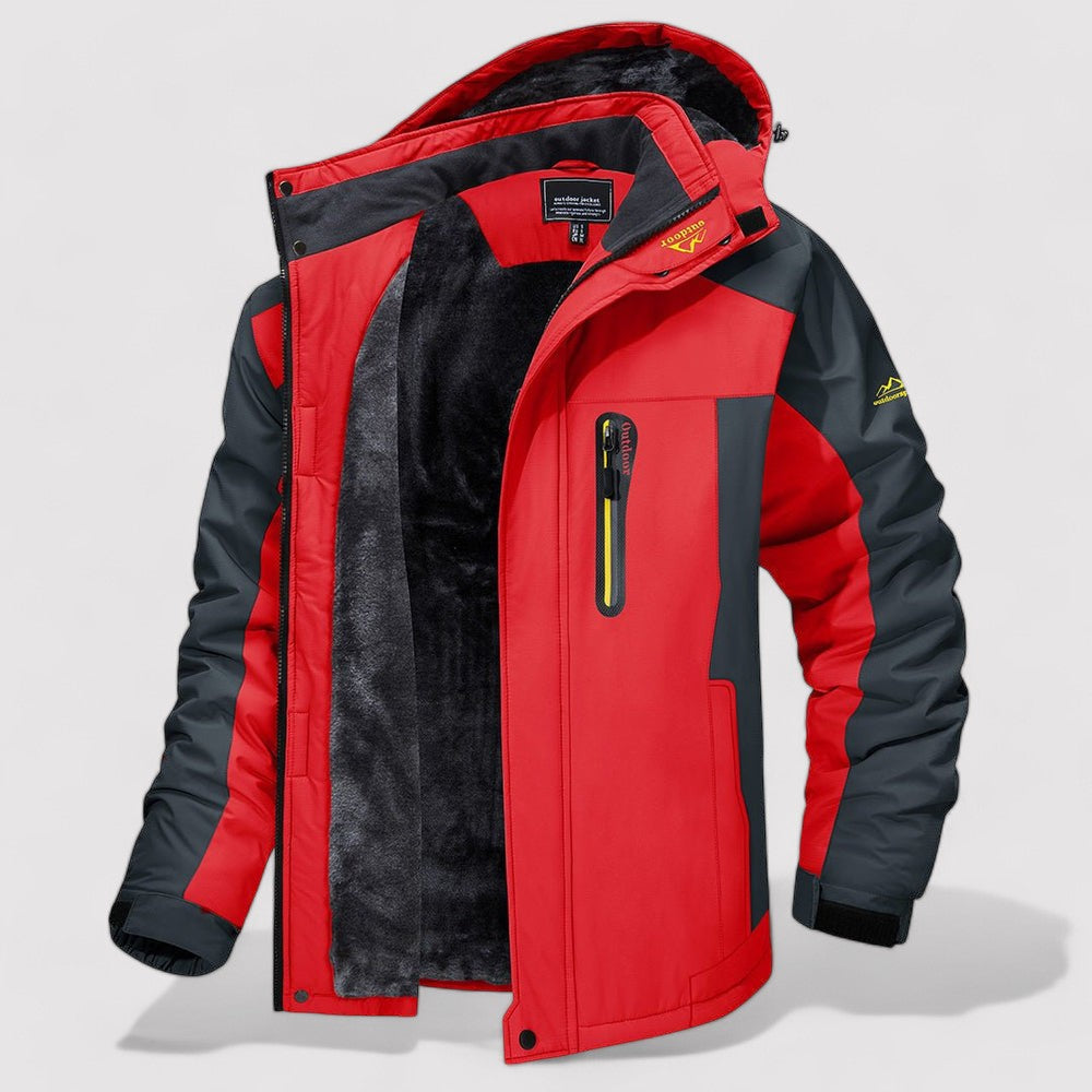 Ancien | Men's Thick Fleece-lined Waterproof Winter Jacket afbeelding 5
