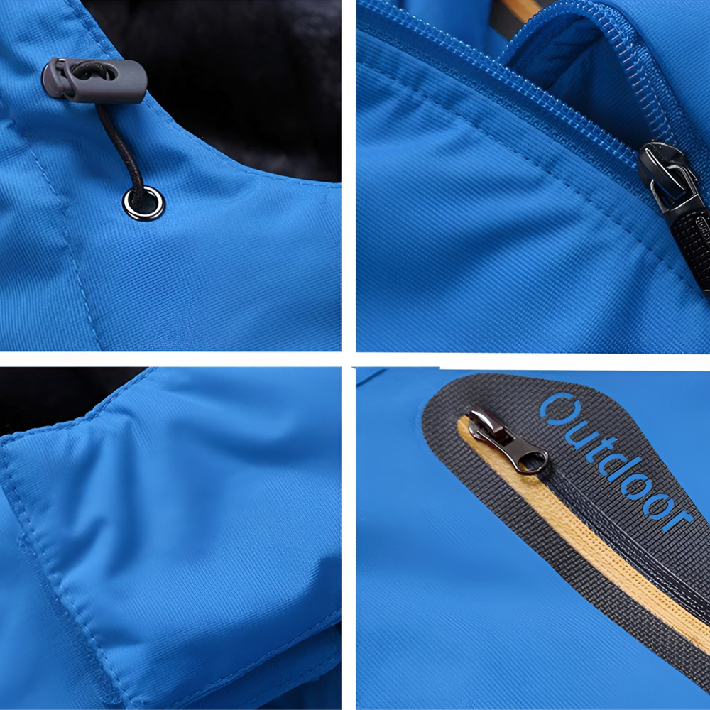 Ancien | Men's Thick Fleece-lined Waterproof Winter Jacket afbeelding 2