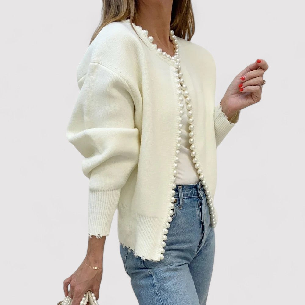 Ancien | Luxurious Women's Pearl Cardigan afbeelding 4