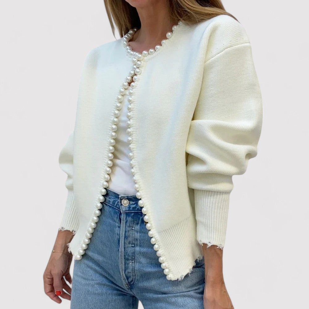 Ancien | Luxurious Women's Pearl Cardigan afbeelding 3