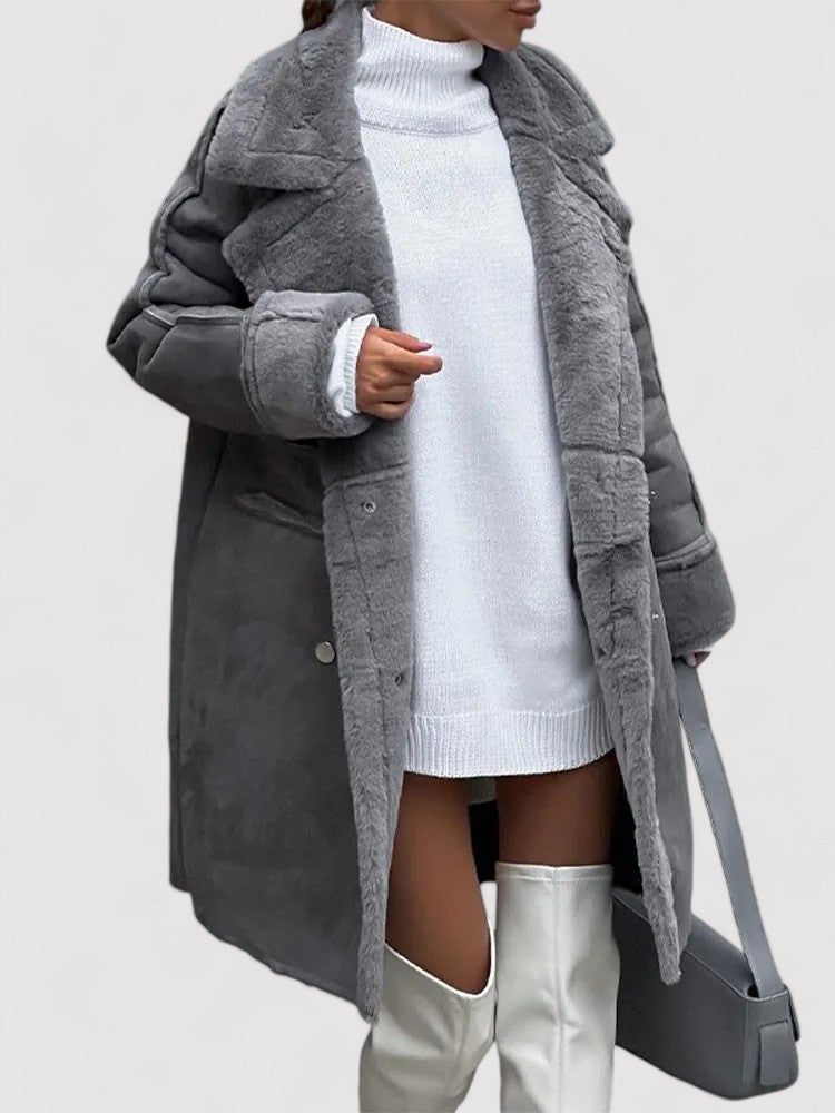 Ancien | Warm Wool Blend Coat for Women afbeelding 3