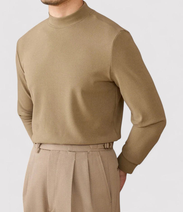 Ancien | Men's Soft Cashmere Half-Turtleneck Sweater afbeelding 4