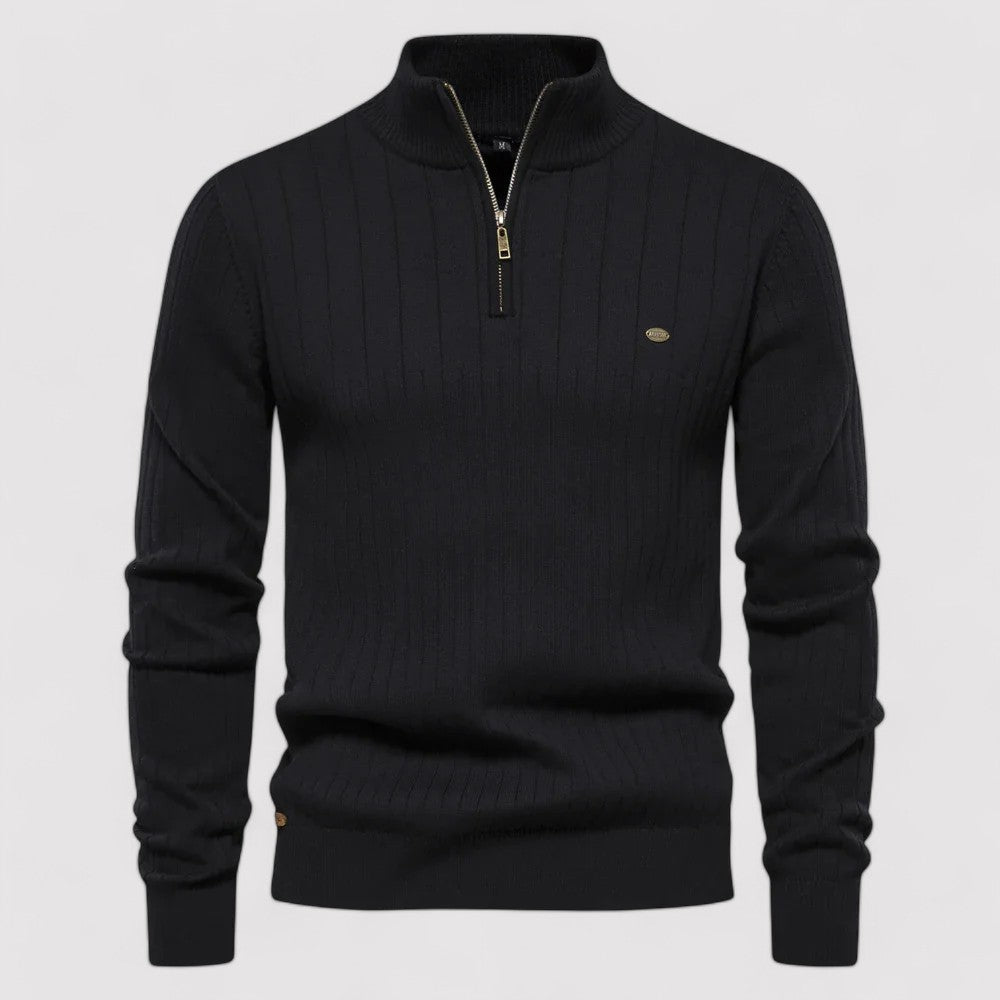 Ancien | Autumn Sweater with Zipper for Men afbeelding 8