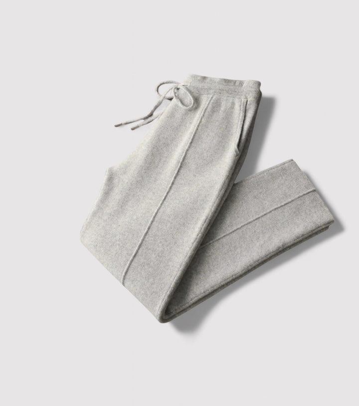 Ancien | Luxurious Cashmere Soft Knit Trousers afbeelding 3