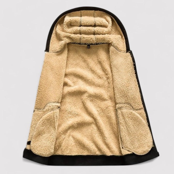 Ancien | Warm Winter Cardigan with Wool Inside afbeelding 2