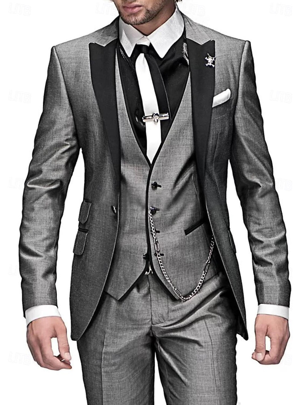 Three-Piece Linen Set for Men: Business Blazer, Vest and Trousers afbeelding 6