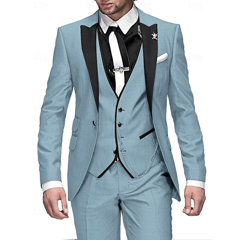 Three-Piece Linen Set for Men: Business Blazer, Vest and Trousers afbeelding 7