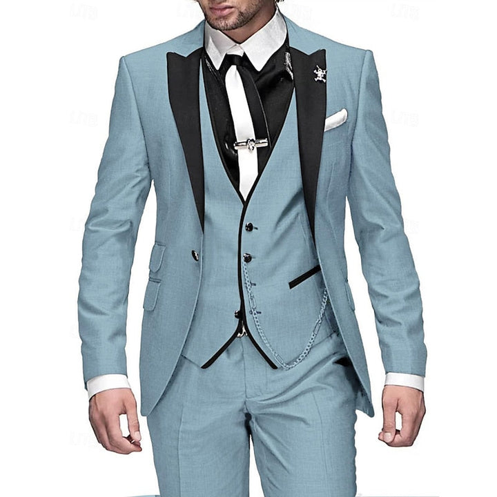 Three-Piece Linen Set for Men: Business Blazer, Vest and Trousers afbeelding 7