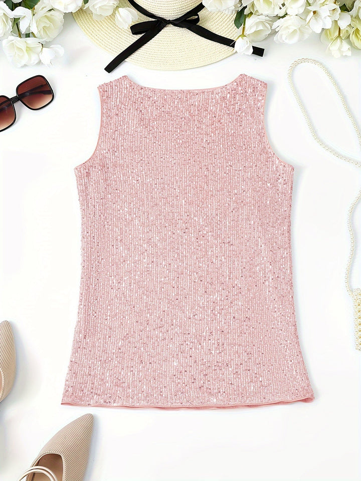 Lila | Stylish stitched V-neck tank top