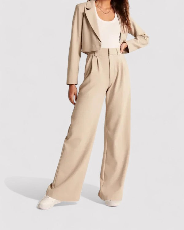 Ancien | Women's High-Waisted Flared Trousers afbeelding 18