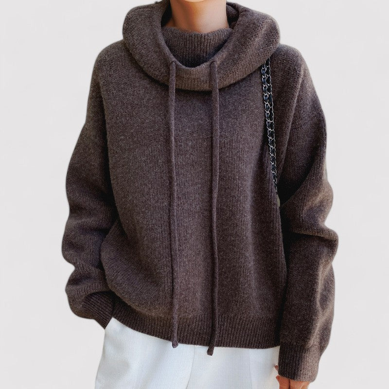 Ancien | Women's Wool Knitted Hoodie afbeelding 7