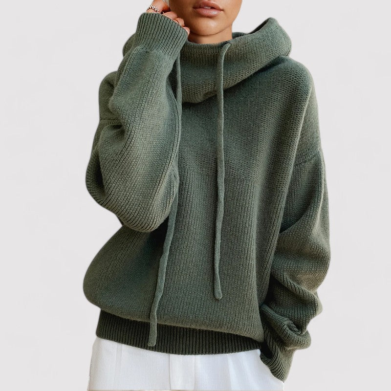 Ancien | Women's Wool Knitted Hoodie afbeelding 1