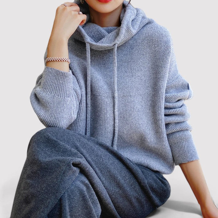 Ancien | Women's Wool Knitted Hoodie afbeelding 4